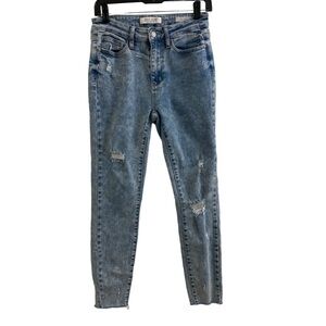 Judy Blue Denim SkinnyFit Distressed Blue Jeans Sz 5/27